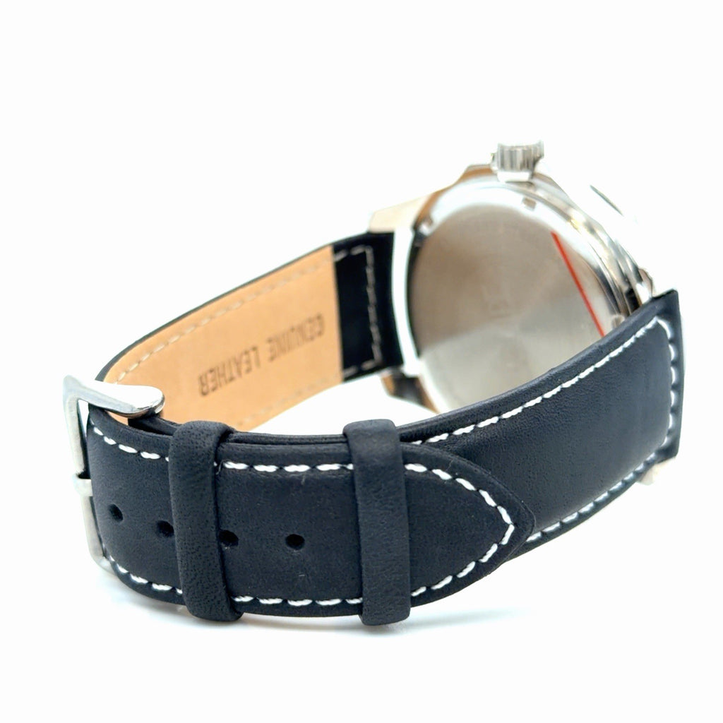 Equipe Turbo 44mm Black Leather Strap Men's Watch EQUT102 (view 5)