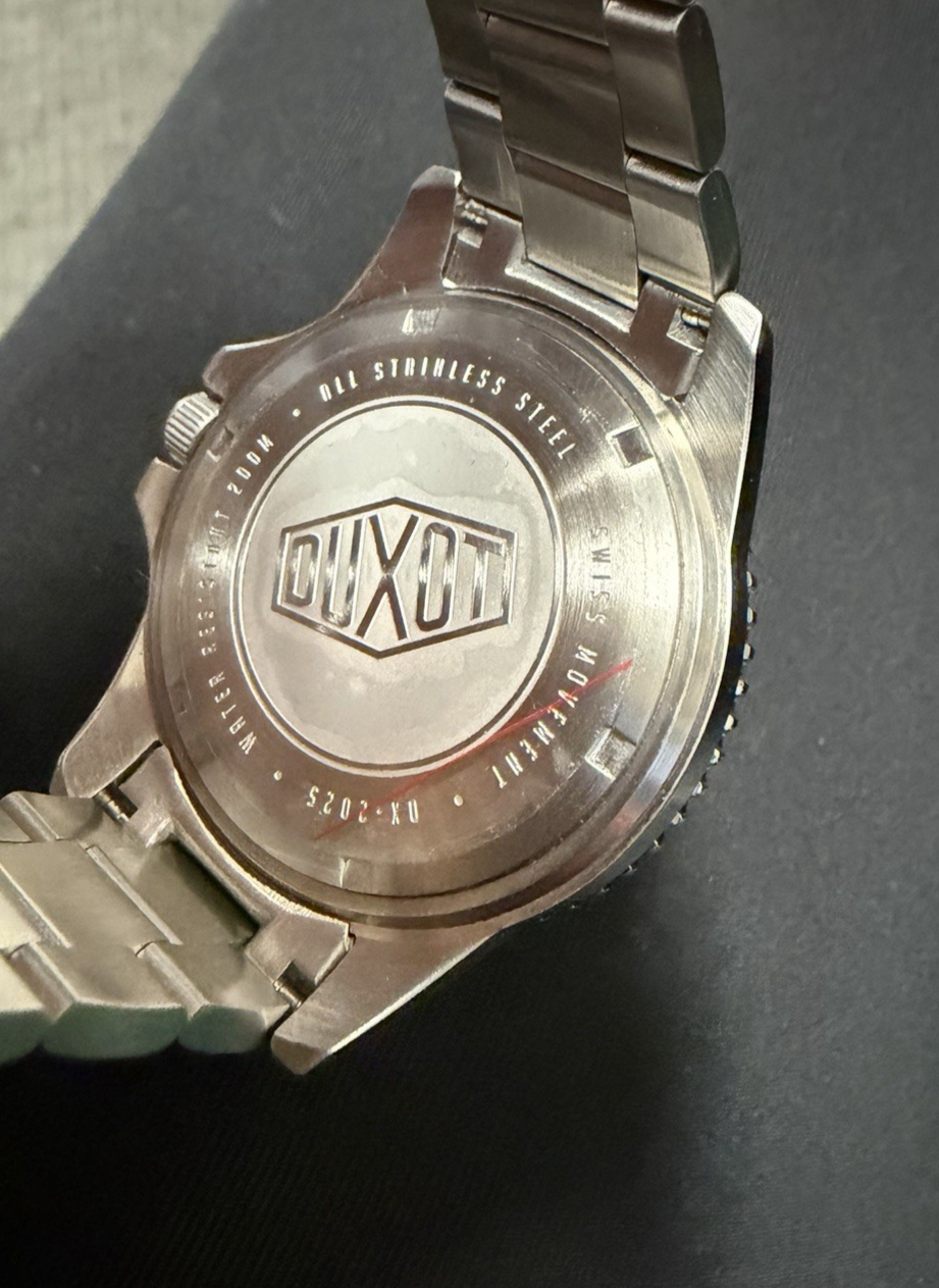 Duxot Altum 42 mm Swiss Quartz Watch Black & Red "Coke" Bezel DX-2025-55 (view 12)