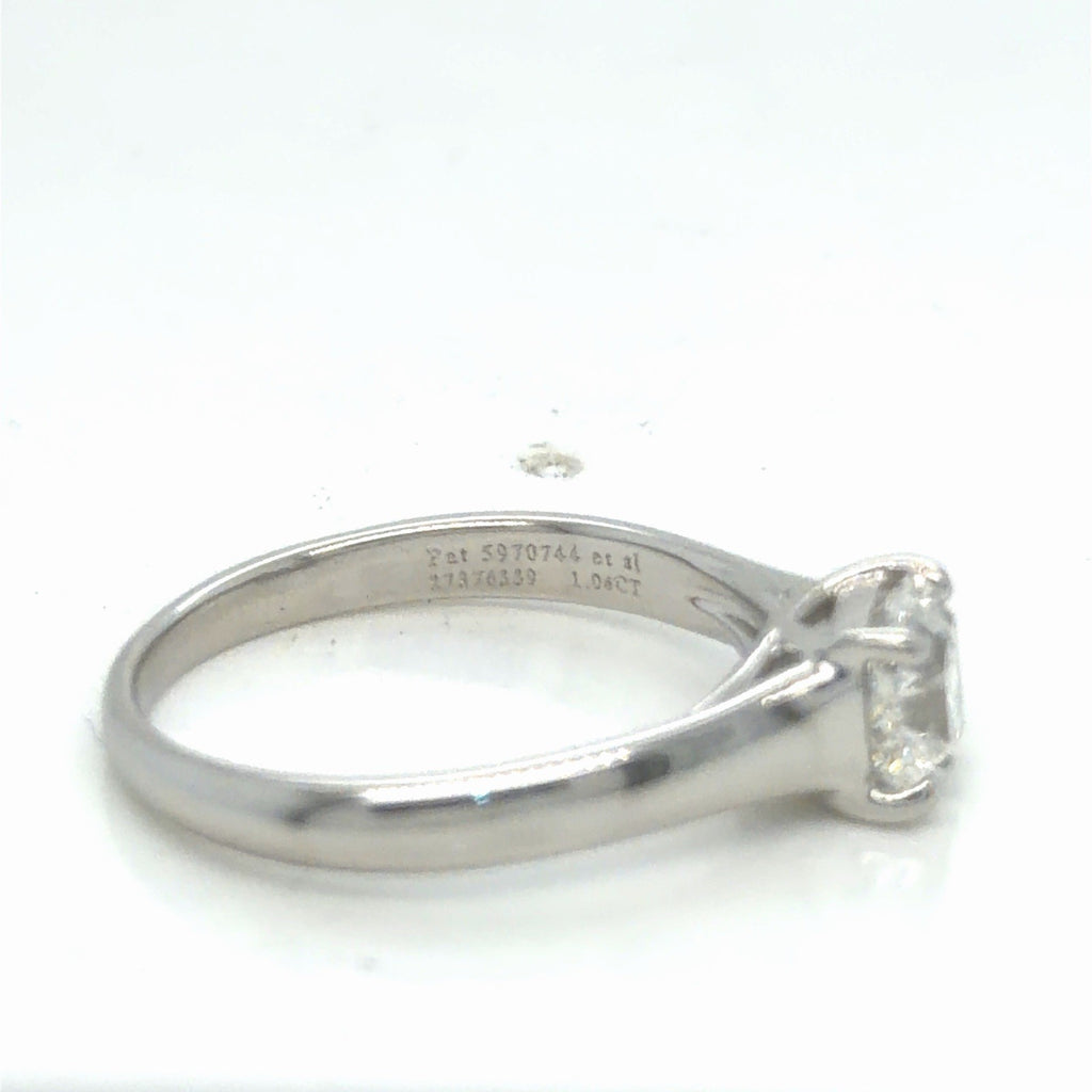Tiffany & Co. Lucida Ring Set PT950 1.06ct Solitare & Channel Set Band Size 7.5 (view 10)