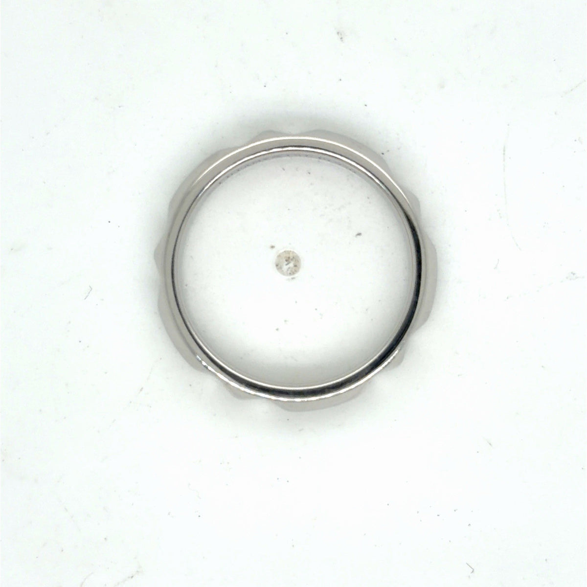 Tiffany & Co. Tiffany True 4 mm Beveled Band Platinum PT 950 Size 8 (view 9)
