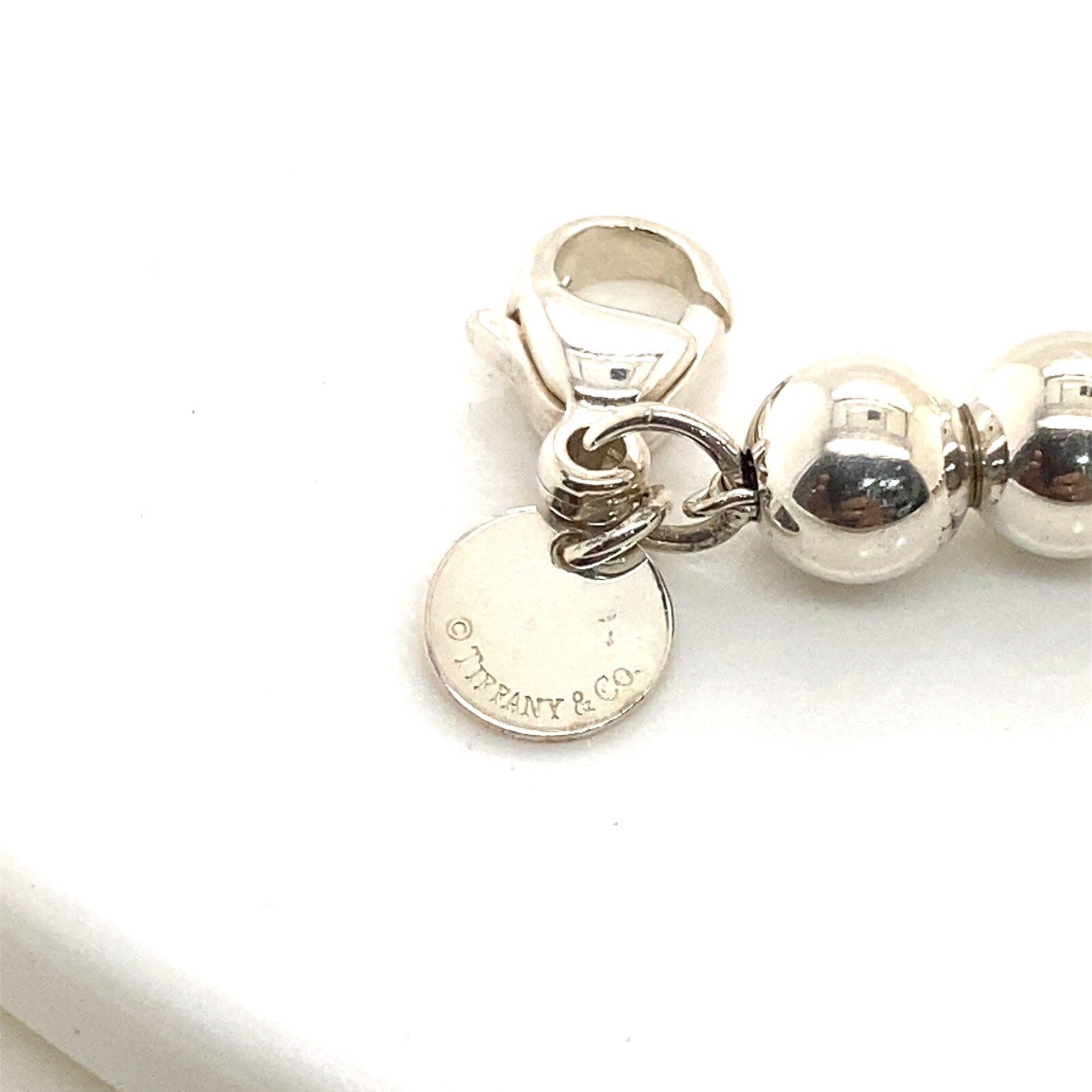 Tiffany & Co. Sterling Silver 10mm Bead Ball Bracelet 7.5" — view 3