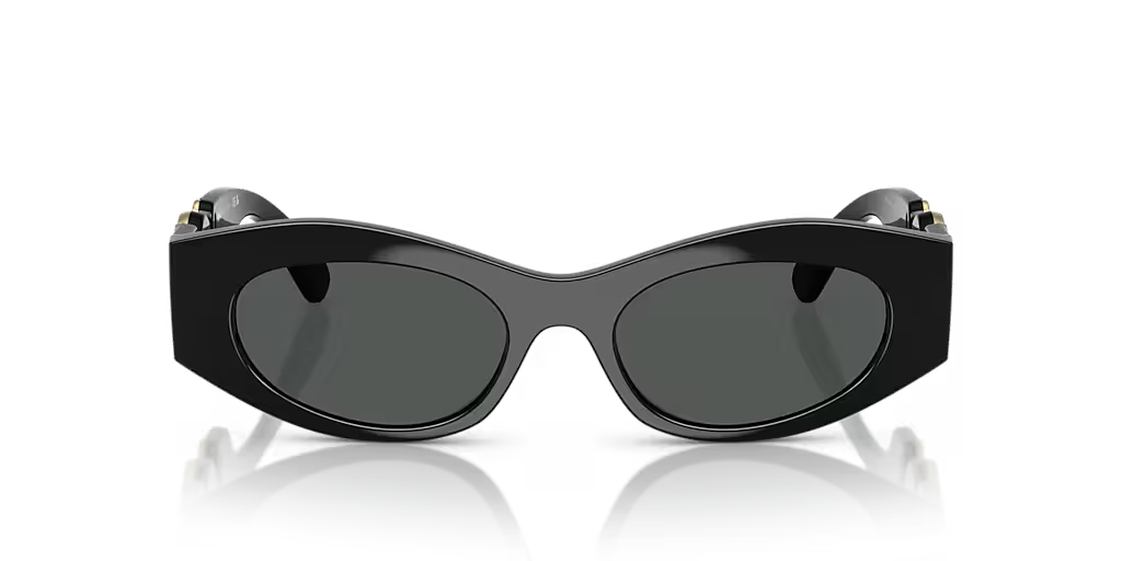 VERSACE SUNGLASSES VE4480U GB1/87 BLACK FRAME DARK GREY LENS 140mm — Certified Authentic | San Diego Jewelry Buyers