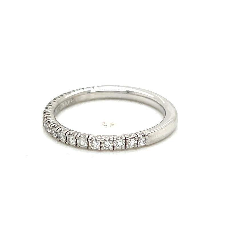 Cartier Enticille DE Cartier Wedding Ring 2mm Semi-paved Platinum Size 49 (5) (view 7)