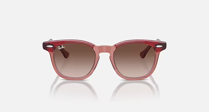 RAY-BAN JUNIOR SUNGLASSES RJ9098S 715413 45-18 RED ORANGE/BROWN GRADIENT 130mm — view 2