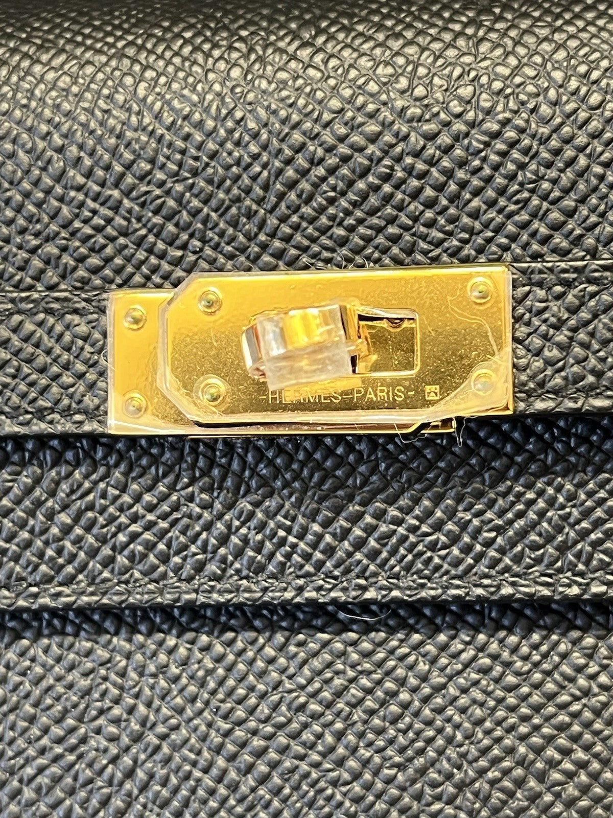 Hermes Black Epsom Kelly TO Go, Gold Hardwear, Removable Strap, Dust Bags, Box (view 12)