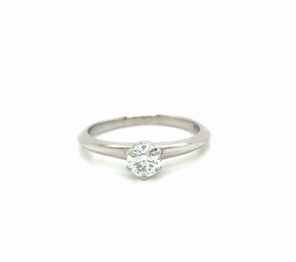 Tiffany & Co. 0.33ct Round Brilliant Diamond Solitaire Engagement Ring Size 4.5 (view 1)