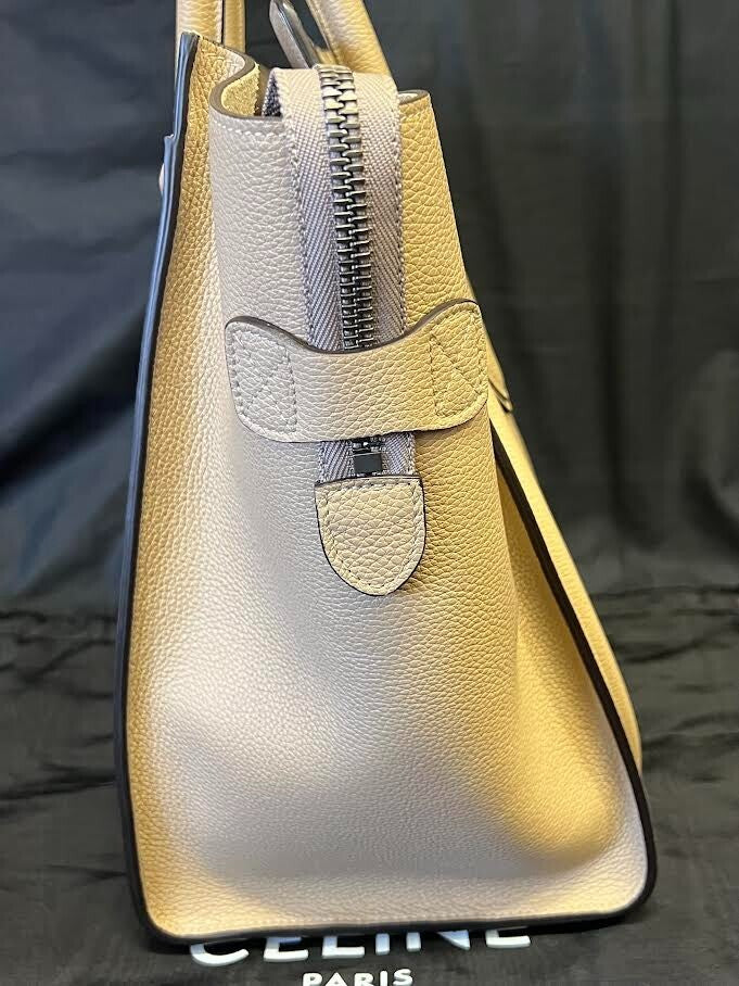 CELINE LUGGAGE PHANTOM LEATHER HANDBAG DOUBLE HANDLE TOTE TAUPE — view 4