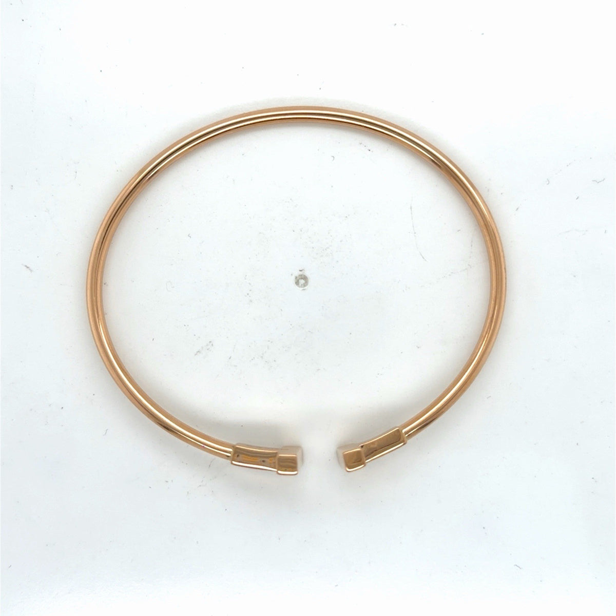 Tiffany & Co. T Wire Bracelet 18k Rose Gold Size Medium 6.25 in (view 16)