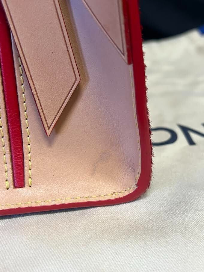 Louis Vuitton x Christian Louboutin Monogram Studded Red Calfhair Top Handle Bag (view 12)