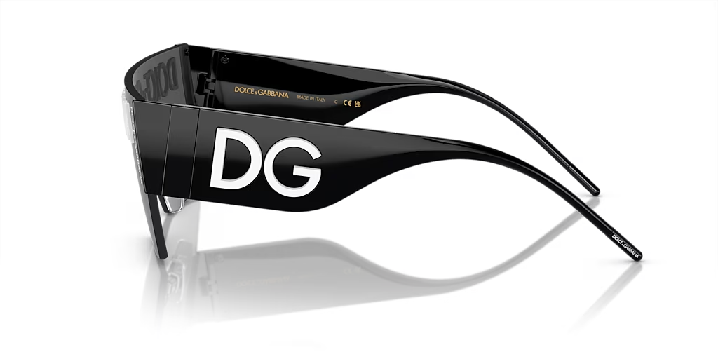 Dolce&Gabbana DOLCE & GABBANA SUNGLASSES DG2233 01/87 BLACK FRAME VIOLET GRADIENT DARK GREY — view 3