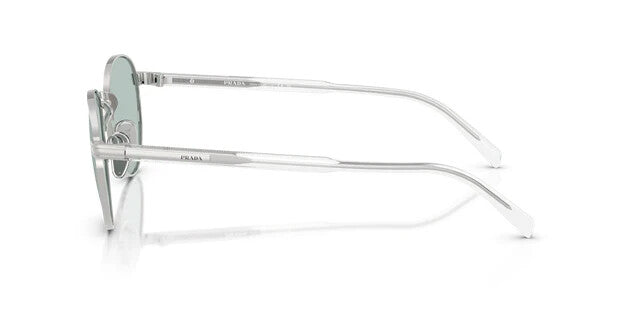 Prada Round Sunglasses PR B51S 1BC40N Acciaio Metal Frame Avio Chiaro Lens 145mm (view 2)