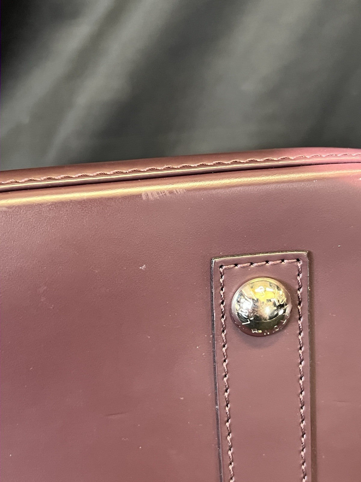 Louis Vuitton Alma PM Epi Leather Top Handle Bag Lock, Clochette, Key Plum (view 7)