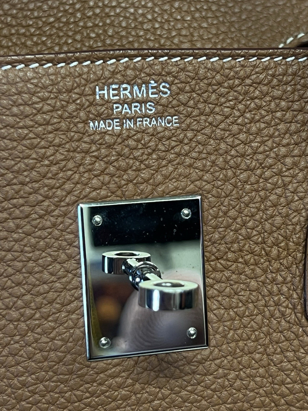 Hermes 2017 Birkin 35 Gold Togo Leather Palladium Hardware Top Handle Bag (view 16)