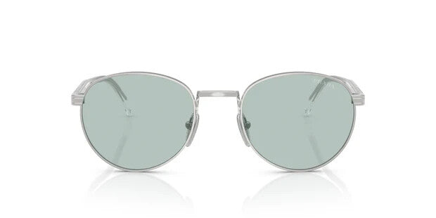 Prada Round Sunglasses PR B51S 1BC40N Acciaio Metal Frame Avio Chiaro Lens 145mm (view 3)