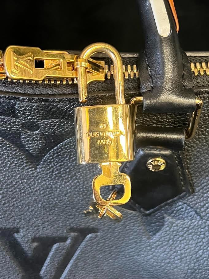 Louis Vuitton Black Monogram Wild AT Heart Speedy 25 Bandouliere Leather W Lock (view 14)