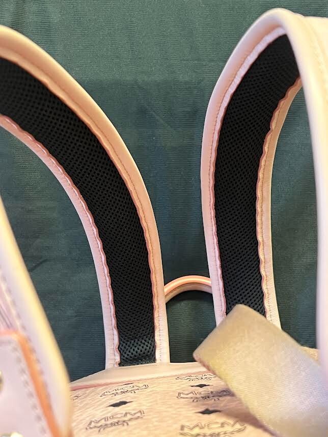 Mcm Stark Side Studs Backpack IN Visetos Small Soft Pink - Canvas/leather (view 9)