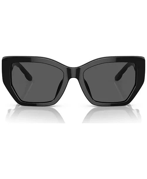 TORY BURCH SUNGLASSES TY7187U 170987 BLACK FRAME SOLID GREY LENS 140mm — view 2