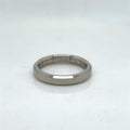 David Yurman Beveled Band Ring 18k White Gold AU 750 4 mm Size 8 — Certified Authentic | San Diego Jewelry Buyers