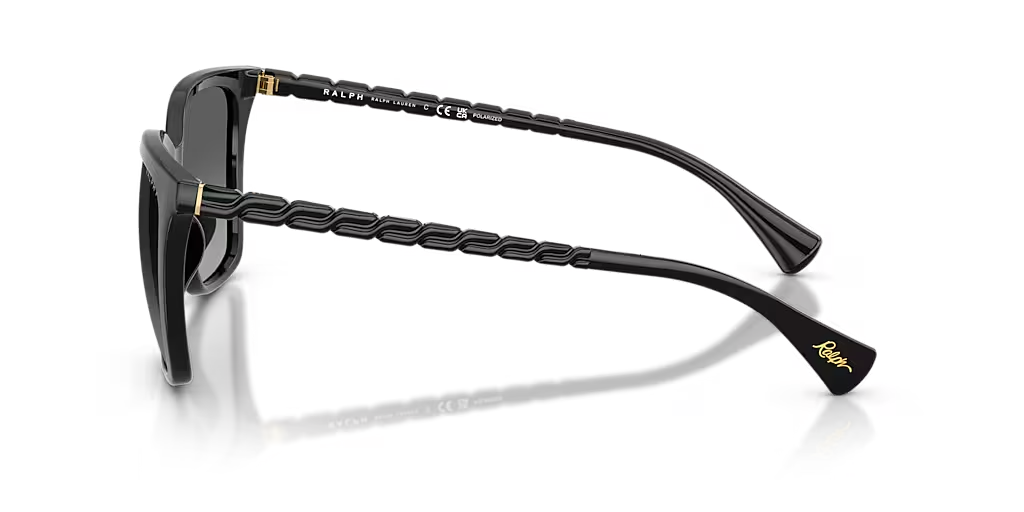 Ralph Lauren Sunglasses RA5328U 5001T3 56-17 Shiny Black/grey Gradient Polarized (view 3)
