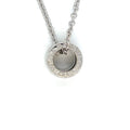 Bvlgari b.zero1 Necklace 18K White Gold Round Pendant Necklace 17in Chain (view 1)