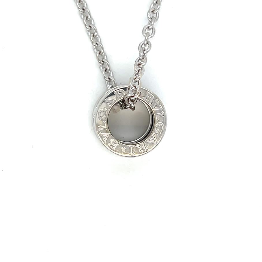 Bvlgari b.zero1 Necklace 18K White Gold Round Pendant Necklace 17in Chain (view 1)