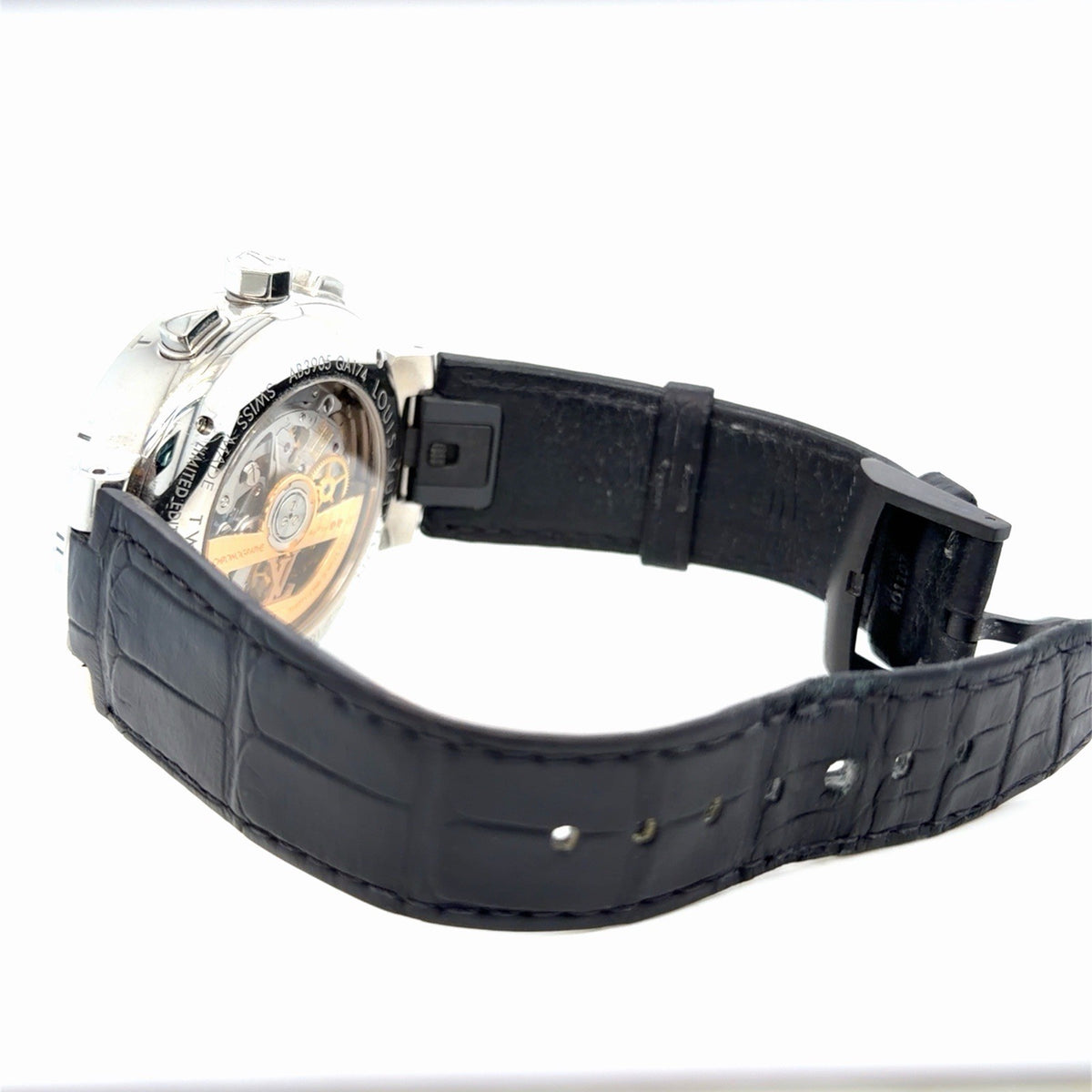 Louis Vuitton Tambour Twenty 20th Anniversary 41.5 mm Watch Black Strap QA1740 (view 4)