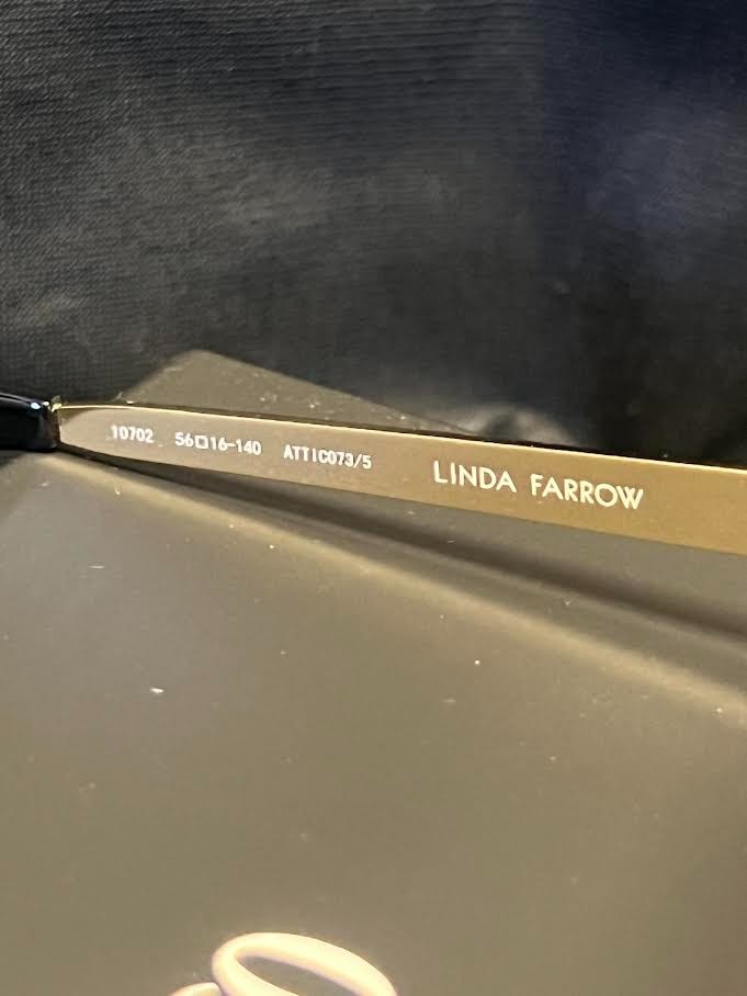 THE ATTICO x LINDA FARROW NORMA SUNGLASSES GOLD/PURPLE ATTICO73C5SUN 56-16-140mm — view 6