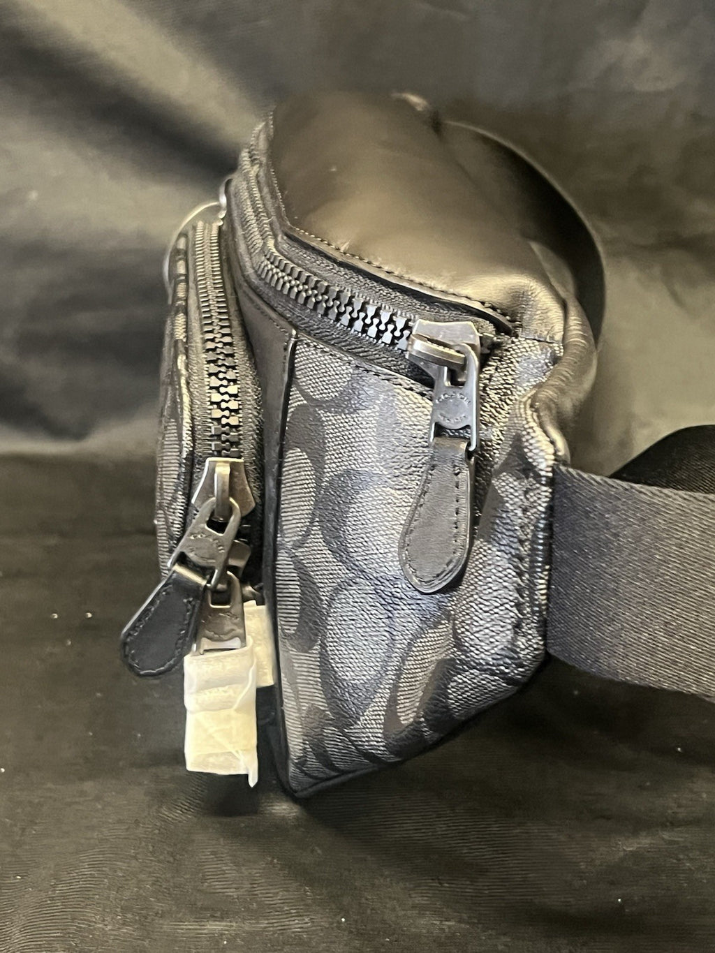 Coach Track Belt Bag C3765 Charcoal/grey/black Waist Bag Fanny Pack (view 4)