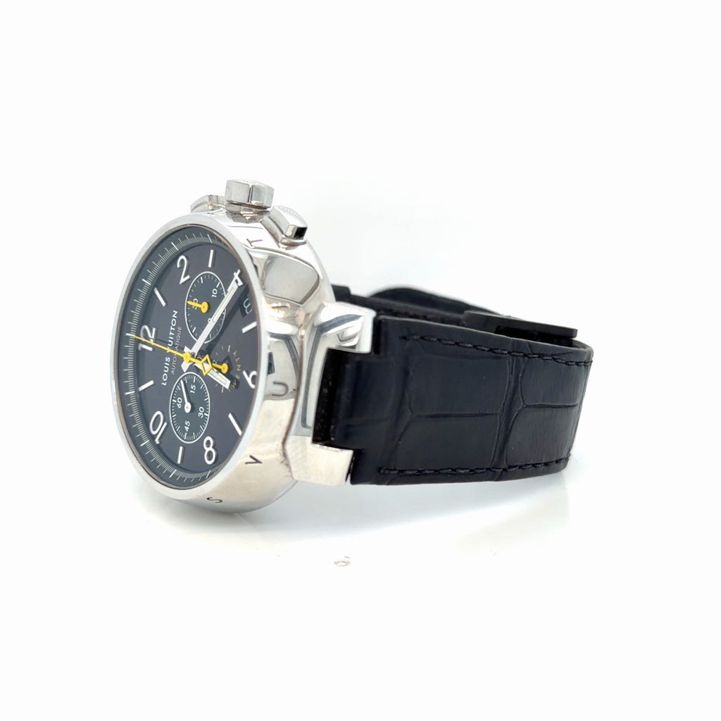 Louis Vuitton Tambour Twenty 20th Anniversary 41.5 mm Watch Black Strap QA1740 (view 3)