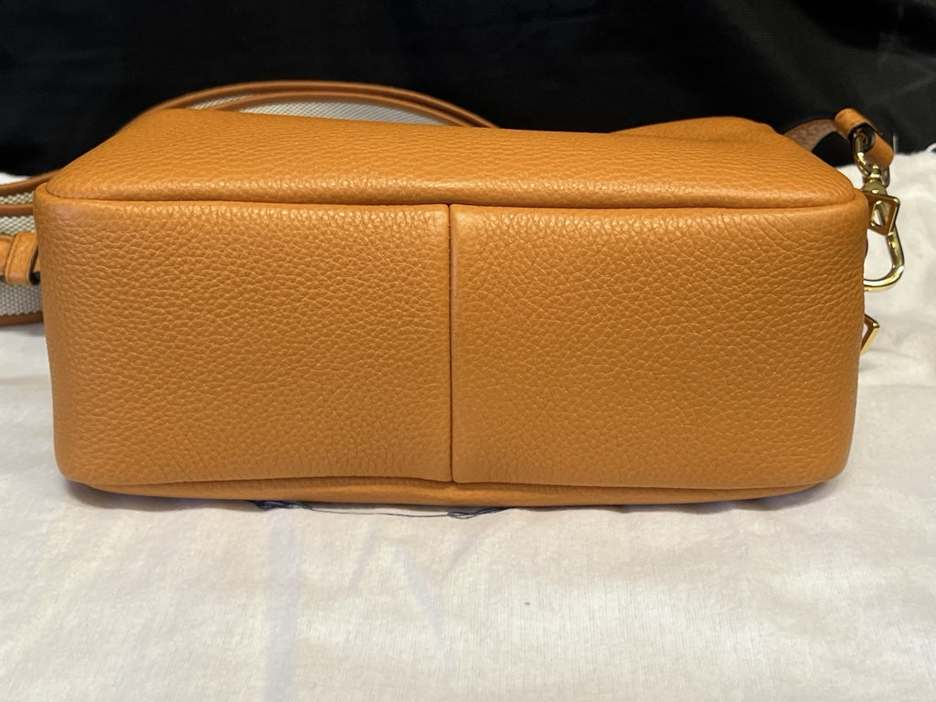 Prada Small Leather Shoulder Bag with Extra Strap Amber 1BH082_2DKV_F04GV_V_7NM (view 5)