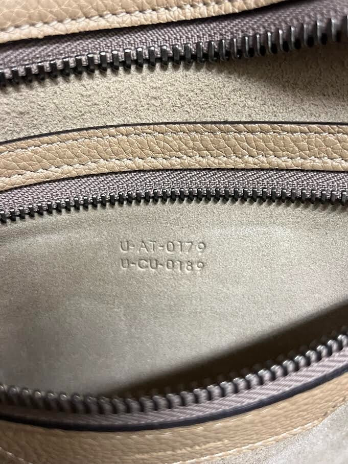 CELINE LUGGAGE PHANTOM LEATHER HANDBAG DOUBLE HANDLE TOTE TAUPE — view 14