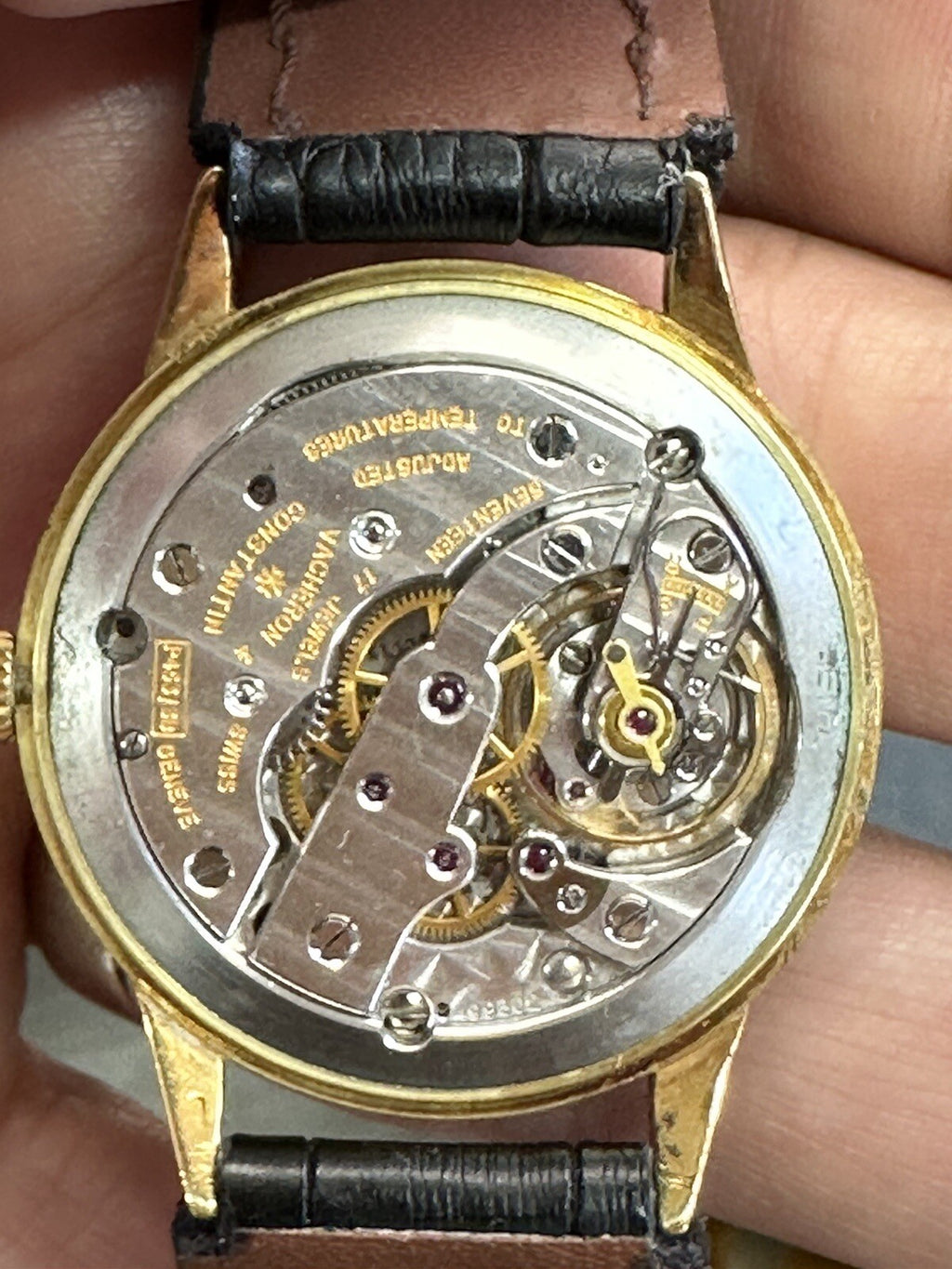 Rare Vintage Vacheron Constantin 4711 18k Yellow Gold Manual Wind 36.5mm Watch (view 10)