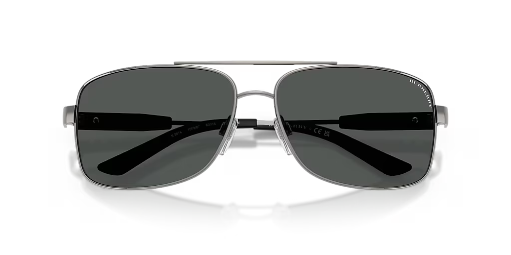 Burberry Sunglasses BE3074 100387 Gunmetal Frame Grey Lens 135mm (view 5)