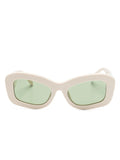 THE ATTICO x LINDA FARROW HARRY SUNGLASSES IVORY/GREEN ATTICO64C4SUN 140mm 54-22 — Certified Authentic | San Diego Jewelry Bu