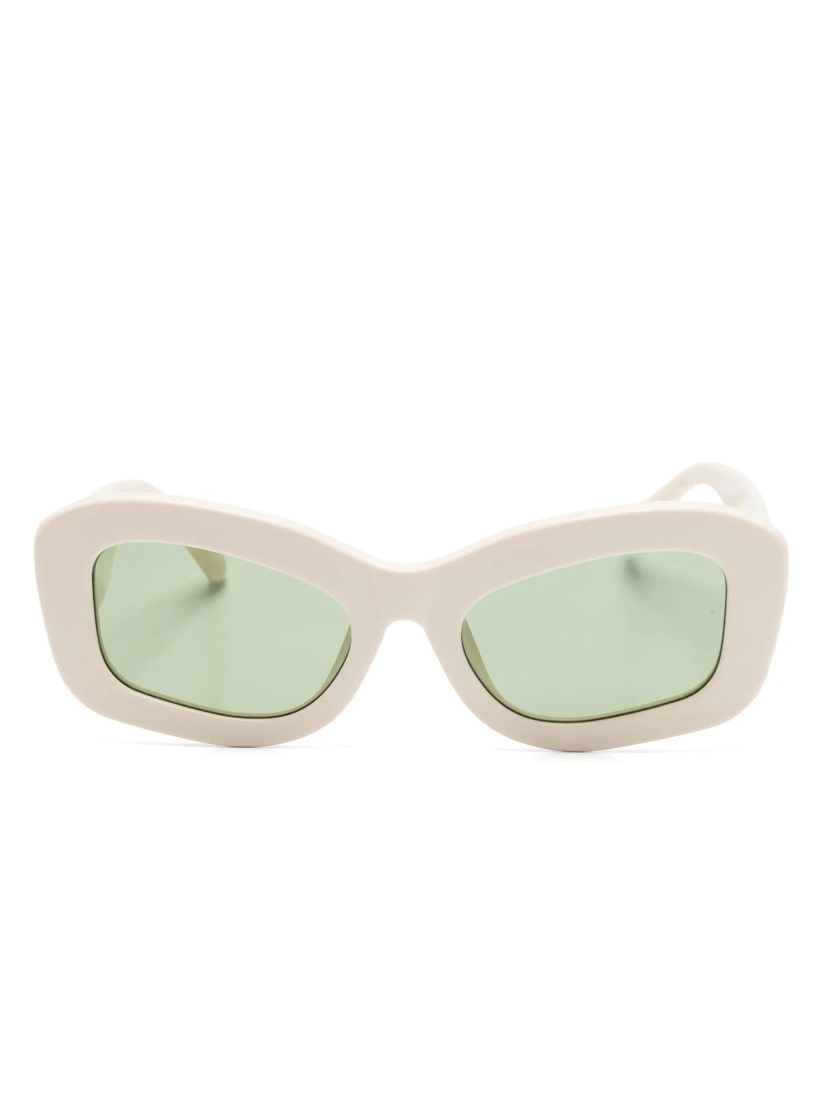 THE ATTICO x LINDA FARROW HARRY SUNGLASSES IVORY/GREEN ATTICO64C4SUN 140mm 54-22 — Certified Authentic | San Diego Jewelry Bu