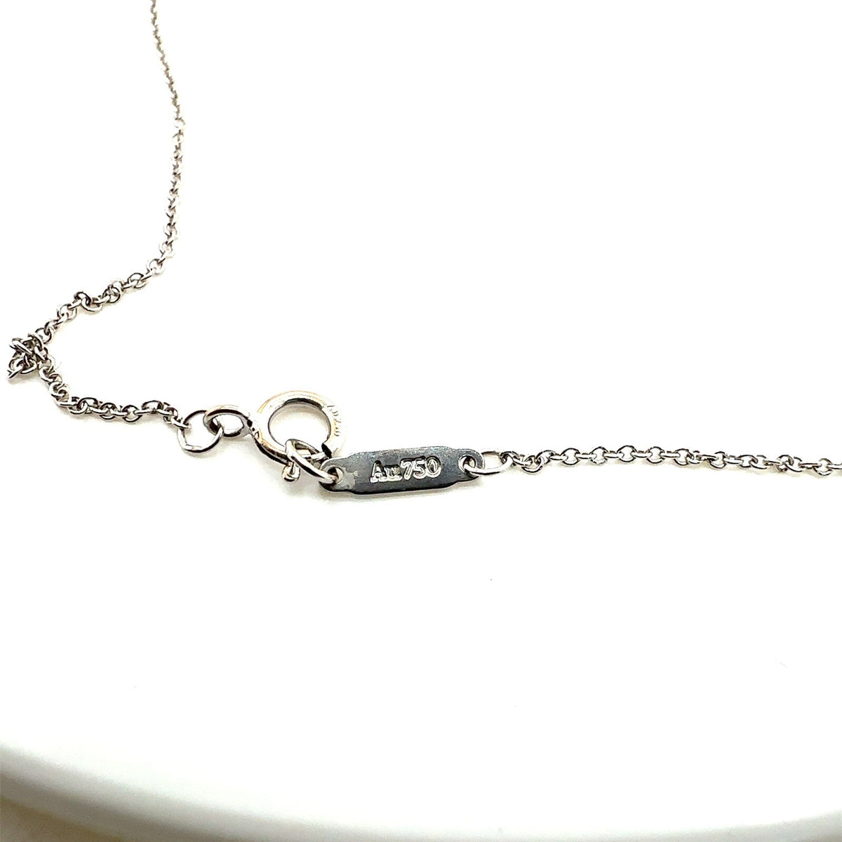 Tiffany & Co. 18k White Gold and Pave Diamond Modern Round Key (view 4)