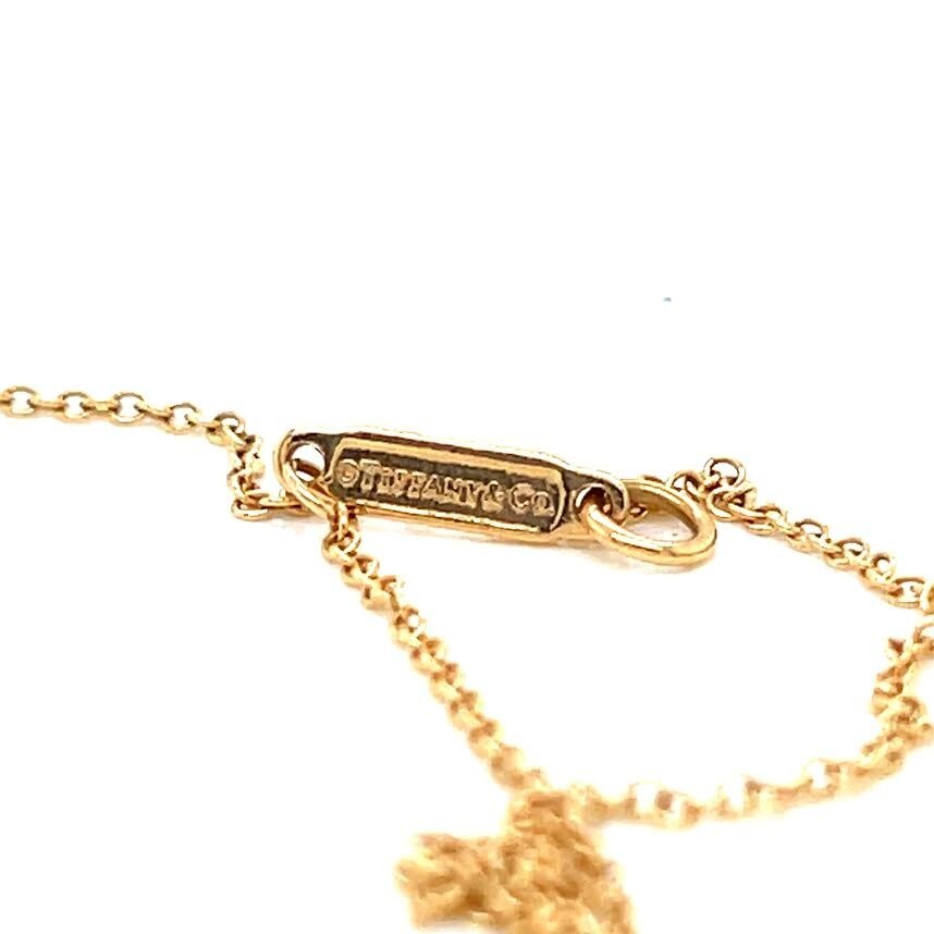 Tiffany & CO Diamond Circle Pendant 16" Necklace 18K Rose Gold with Box (view 5)