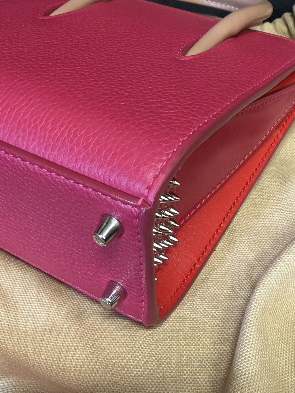 Christian Louboutin Nano Paloma Bag Pink Removable Chain Strap (view 8)