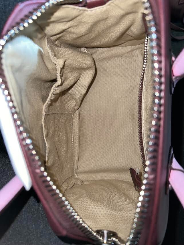 Givenchy Goatskin Mini Tri-color Antigona Burgundy Pink White Top Handle Bag (view 7)