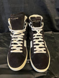 Saint Laurent SL/O2H High Top Sneakers Black and White Suede Size 39 (us 6) (view 1)