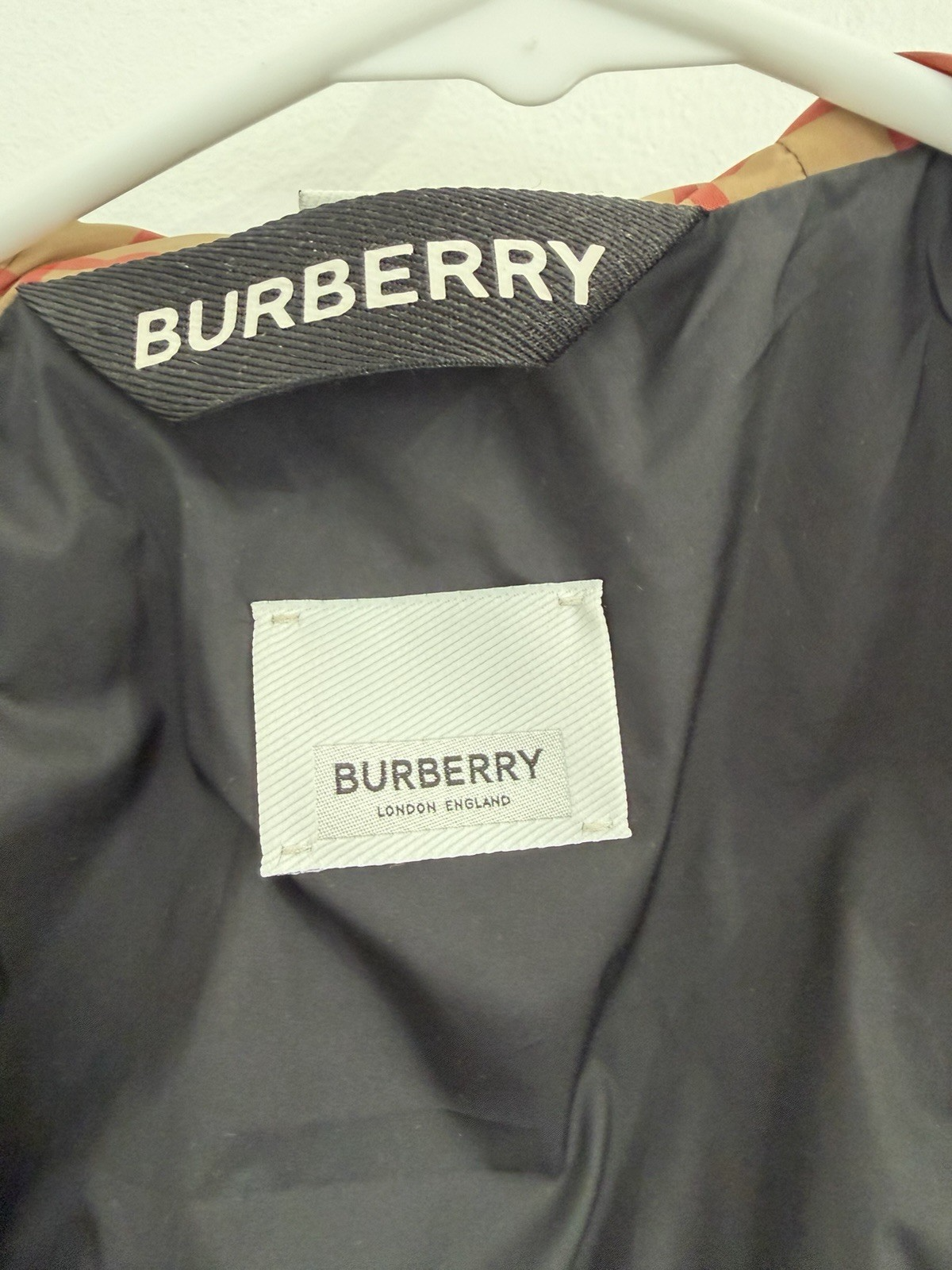 Burberry Check Hooded Jacket Drawstring Long Sleeve US Size 2 (view 4)