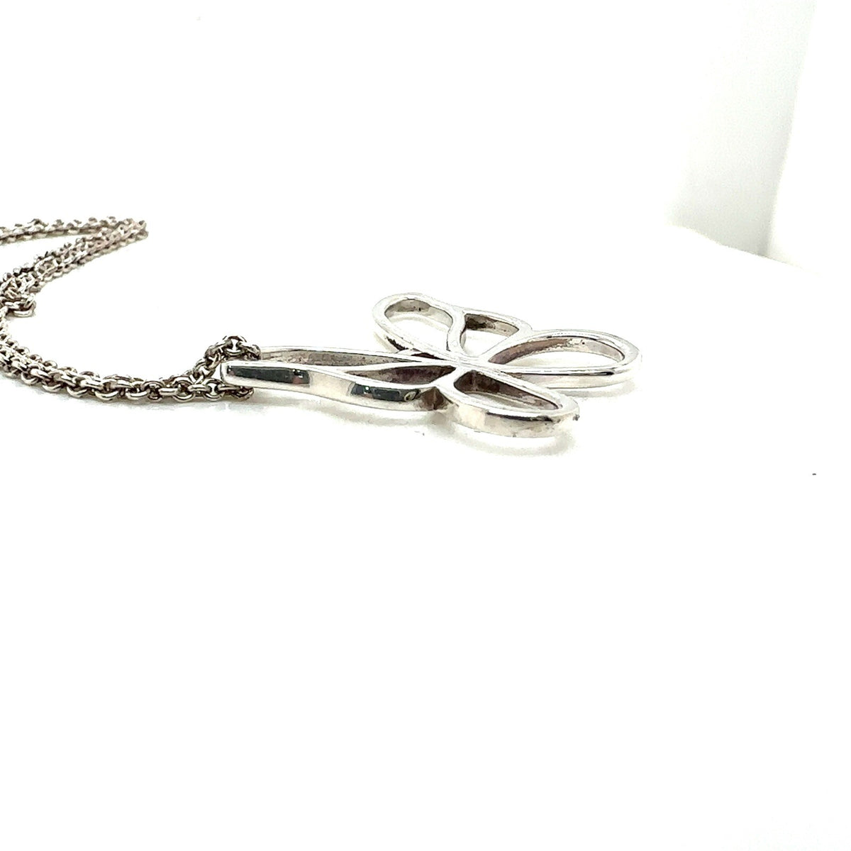 Tiffany & Co. Sterling Silver Butterlfy Pendant Necklace 16" (view 5)