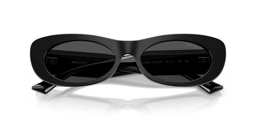 JIMMY CHOO SUNGLASSES JC5038BU 500087 BLACK FRAME DARK GREY LENS 140mm — view 5