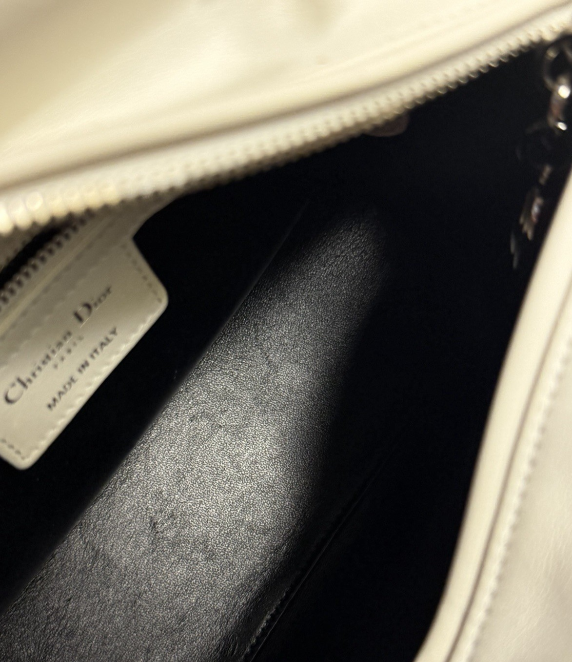 Christian Dior Medium Patch Lady Dior Bag White Calfskin Leather — view 9