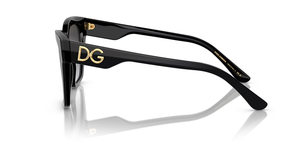 Dolce & Gabbana Sunglasses DG4384 501/8G Black Frame Grey Gradient Lens 145mm (view 3)