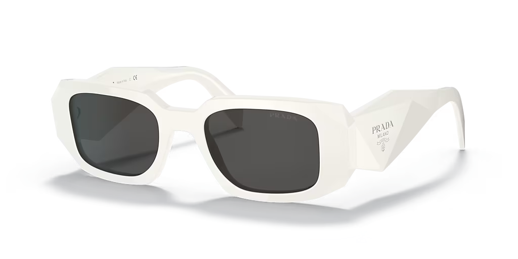 Prada Sunglasses PR 17WS 1425S0 49-20 TALC FRAME/ Dark Grey Lens 145mm (view 1)