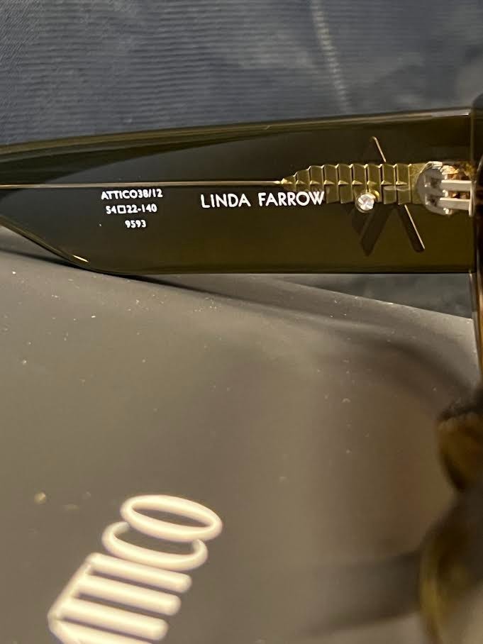 The Attico x Linda Farrow Berta Sunglasses Olive ATTICO38C12SUN 140mm 54-22 (view 6)