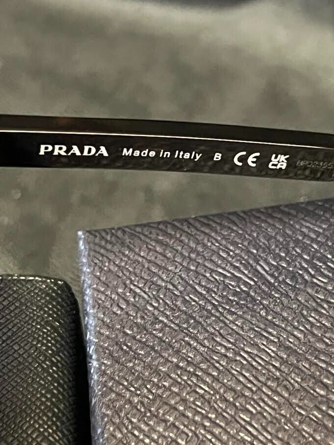 Prada Sunglasses PR A21S 17N06A 53 Radica Tortoise Frame Dark Blue Lens 145mm (view 6)