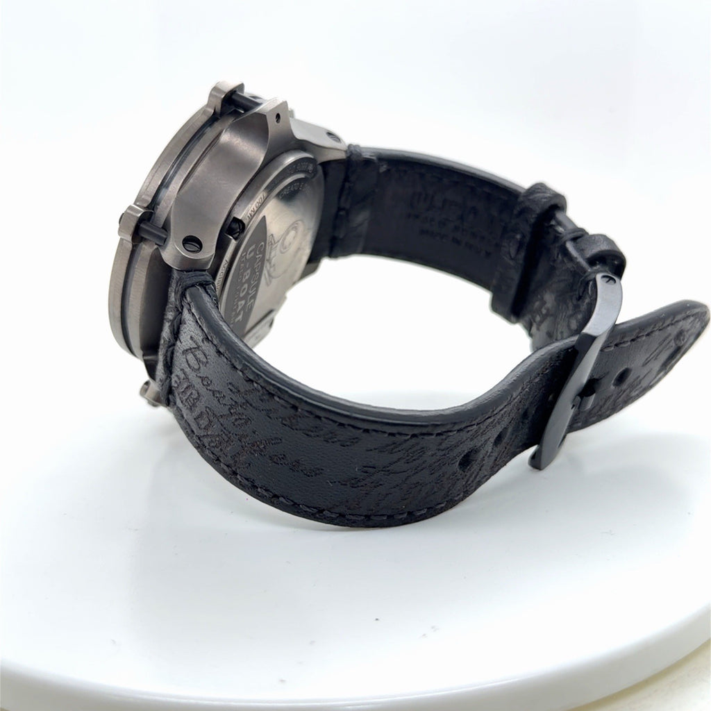 U-Boat Capsule 50mm Automatic PVD BK BL UB8806 Black Dial, Steel, Leather (view 4)