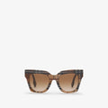 Burberry KITTY BE 4364 F 396713 Check Brown / Brown Gradient Sunglasses 51mm New (view 1)